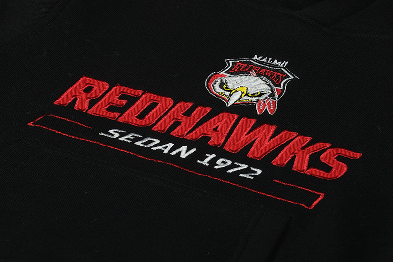 Hoodie barn svart Redhawks sedan 1972
