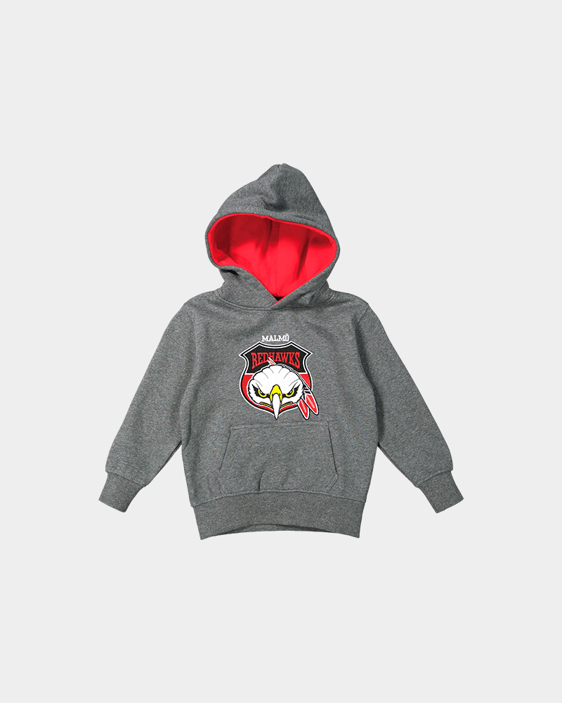 Hoodie barn grå Redhawks