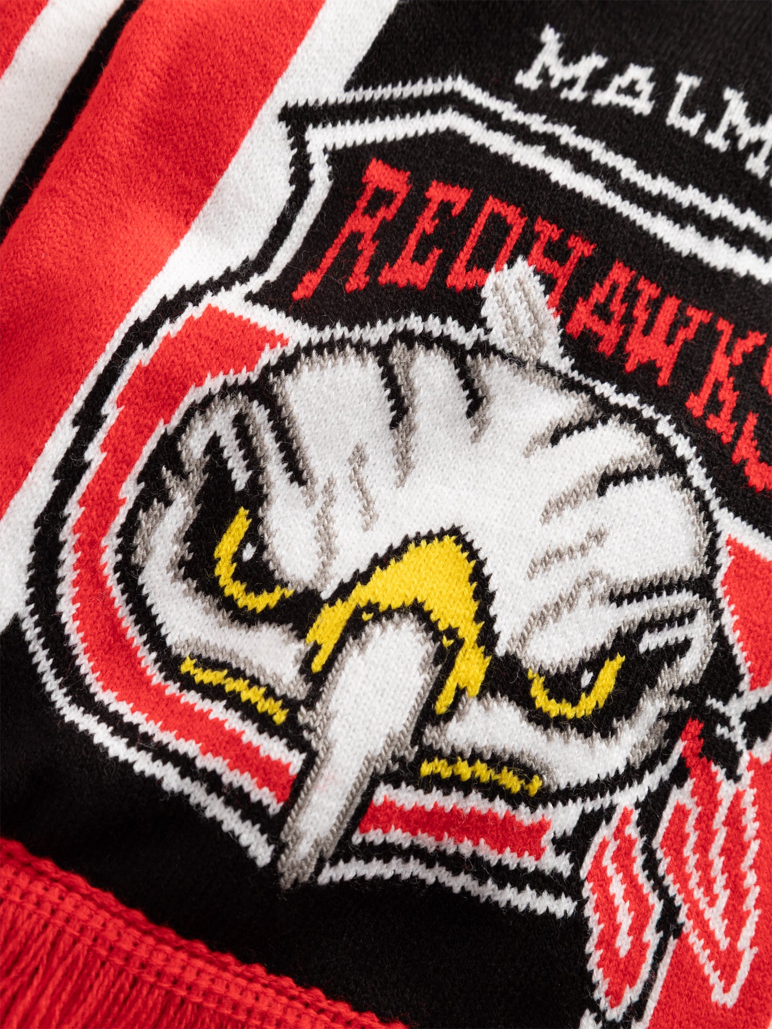Halsduk MALMÖ REDHAWKS röd svart vit