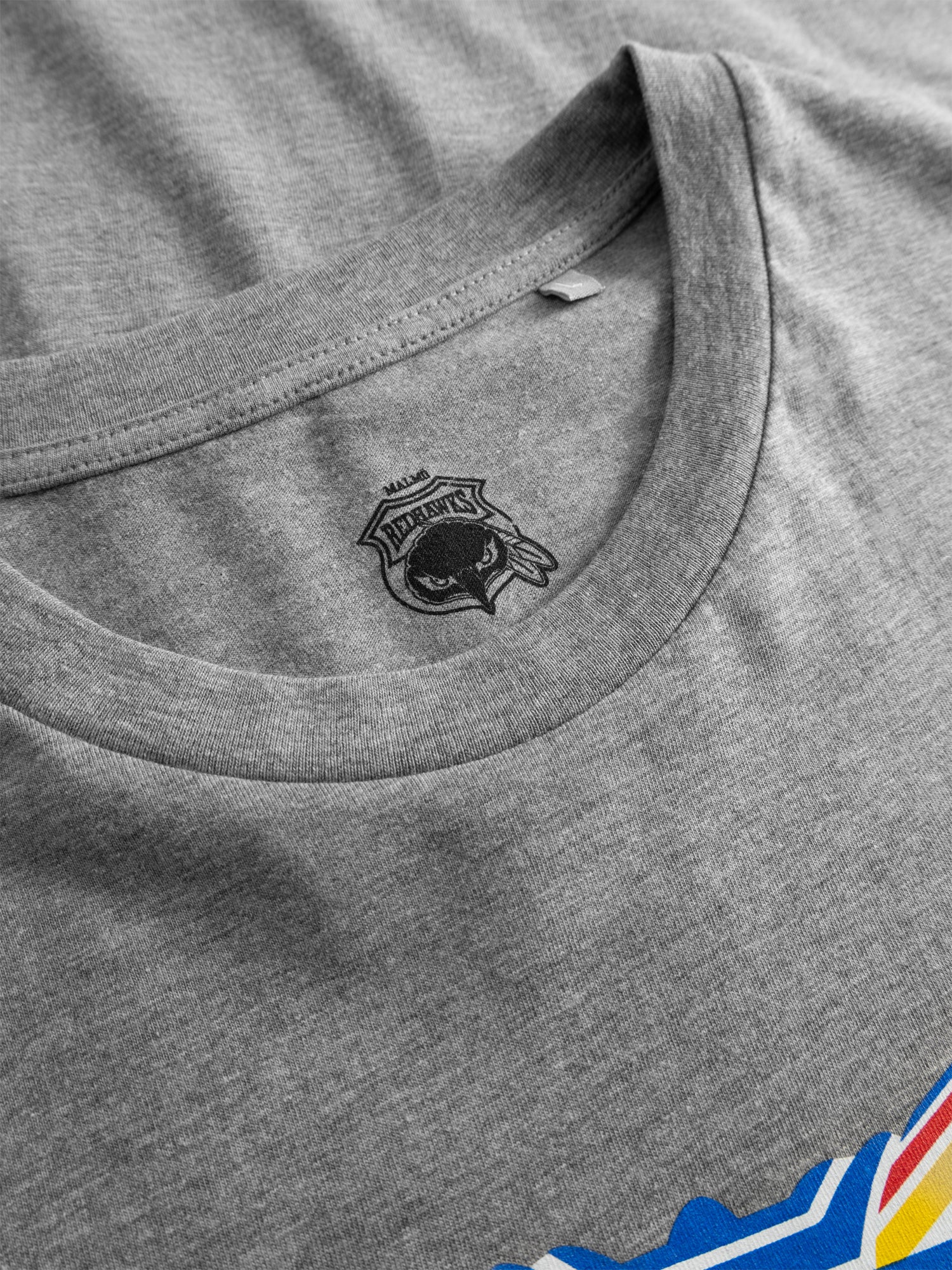 T-shirt gråmelerad Emblem retro Gripen