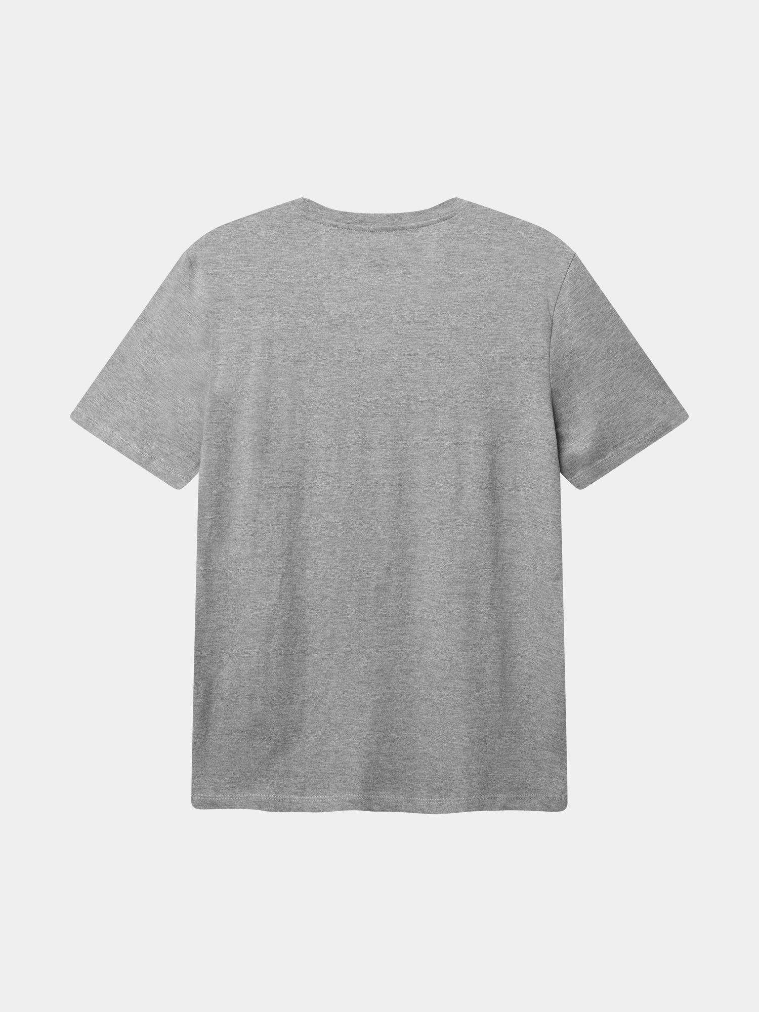 T-shirt gråmelerad emblem retro