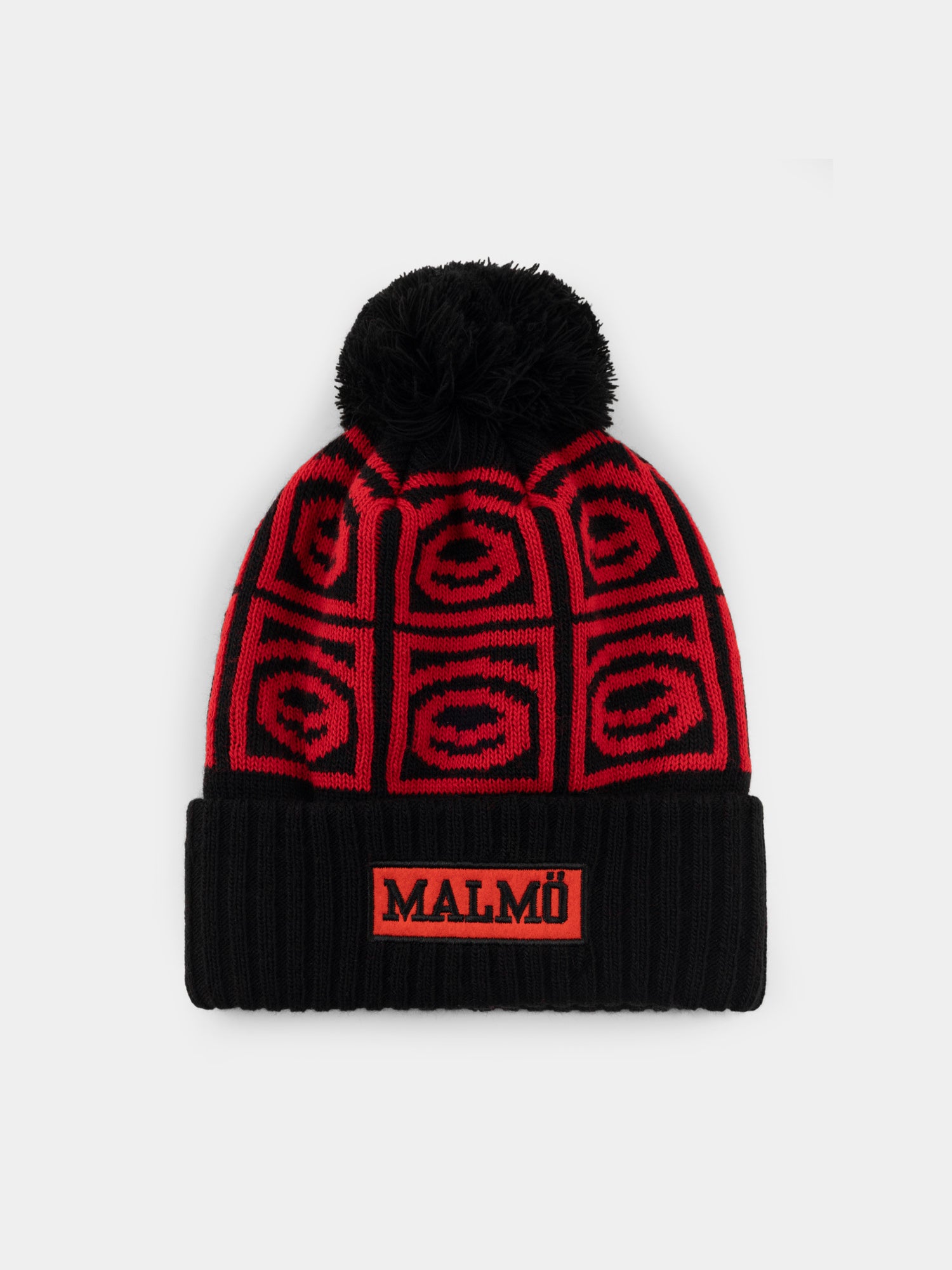 Stickad mössa Malmö puckar