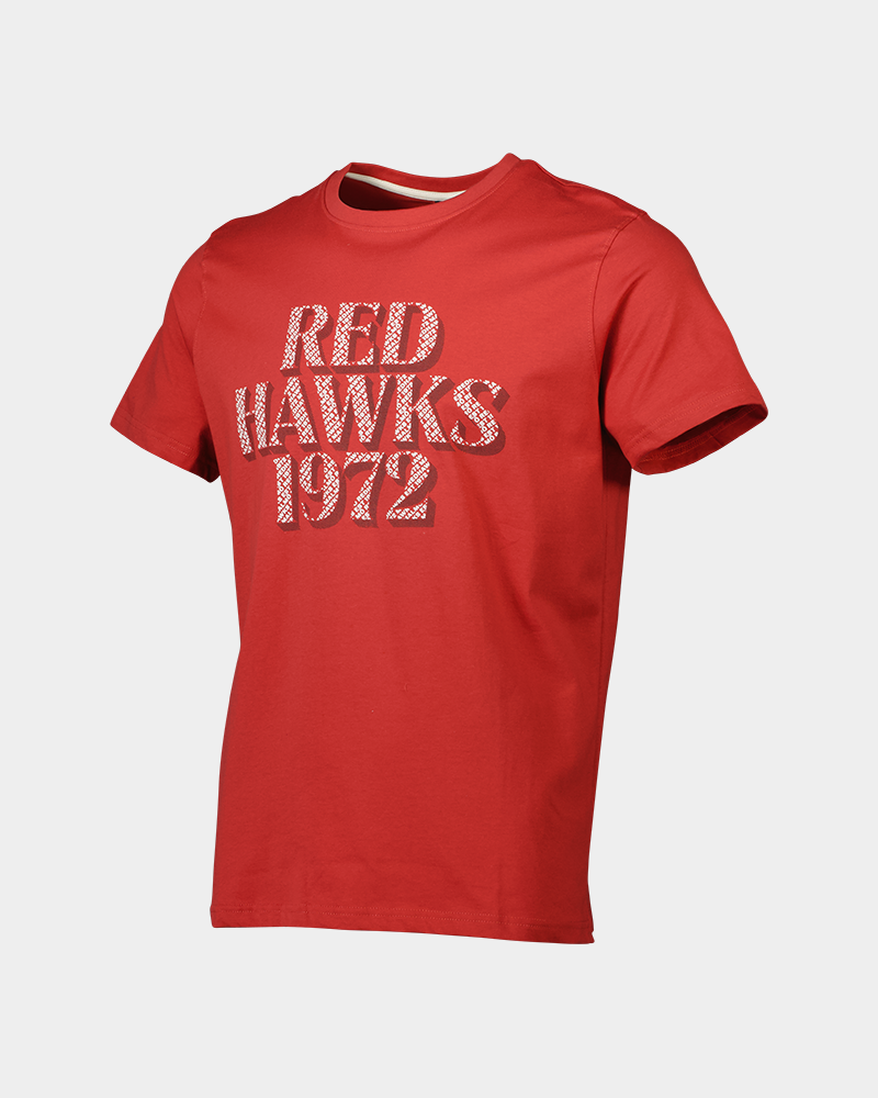 T-shirt röd Redhawks 1972
