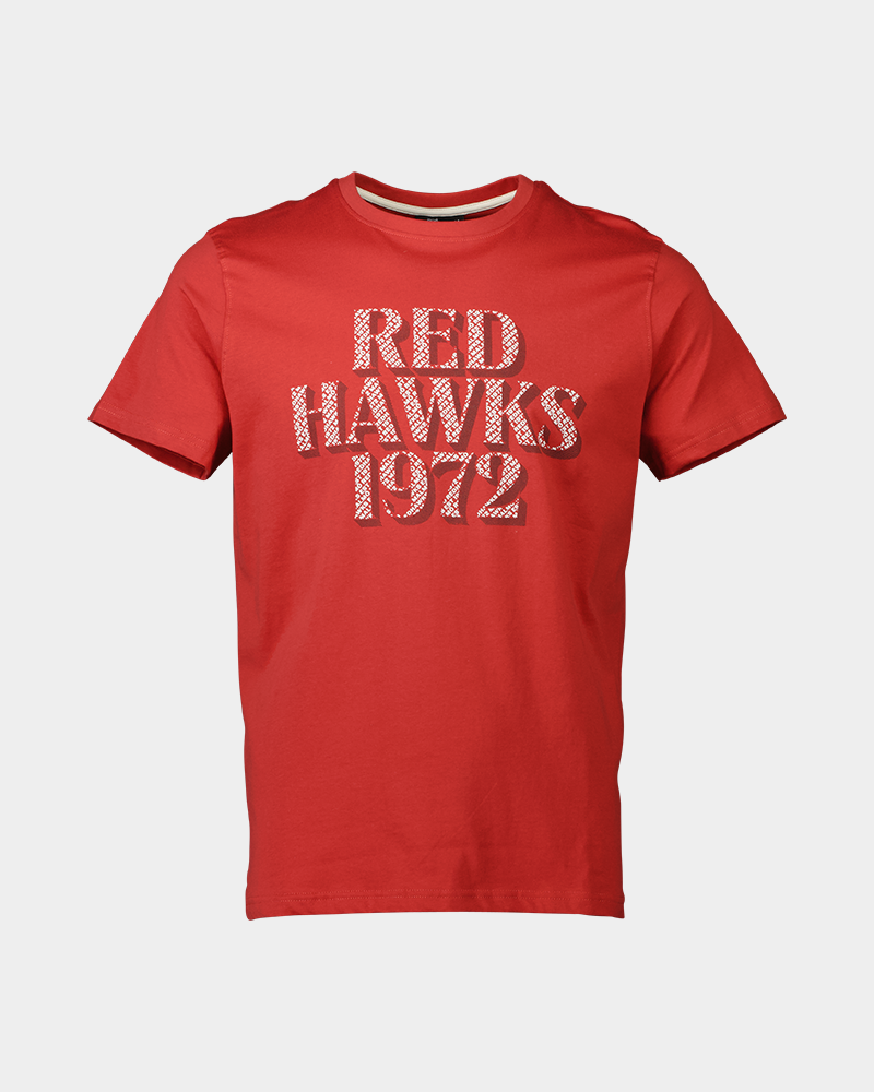 T-shirt röd Redhawks 1972