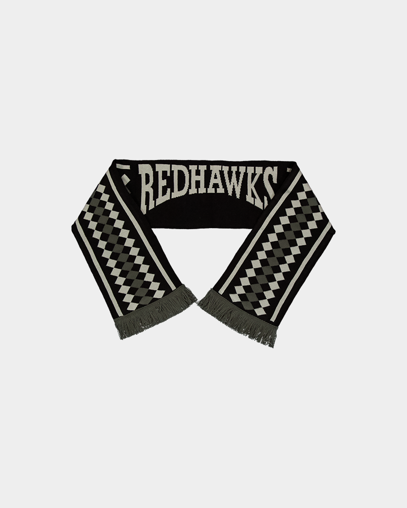 Halsduk svart grå Redhawks